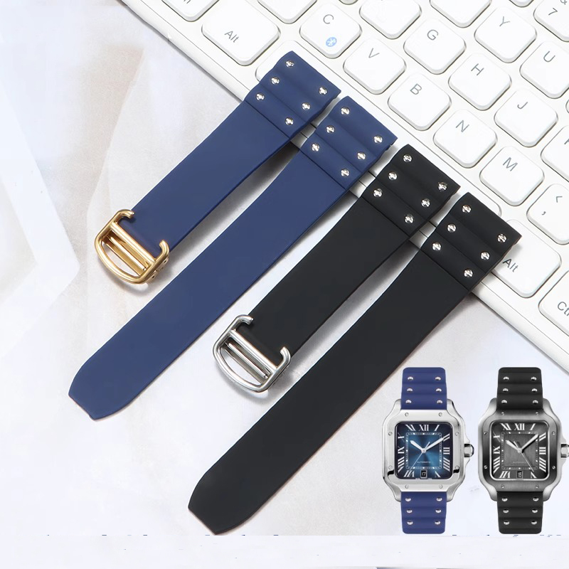 Cartier Watch Tank - Correa de silicona para reloj Cartier