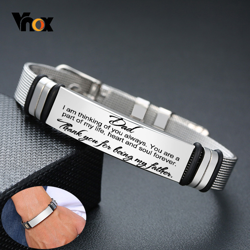 Jewelry Clasp Watches - Vnox-pulsera de acero inoxidable para hombre,