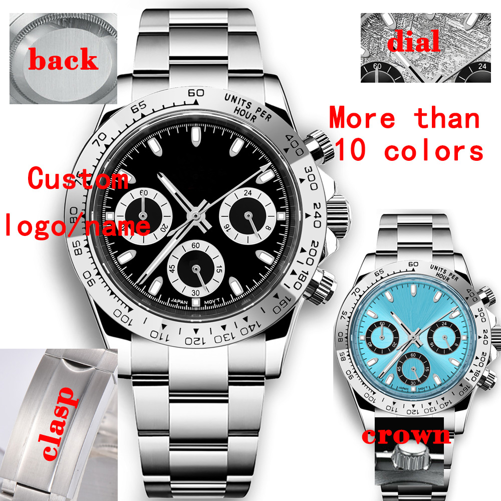 Mens Mechanical Watch - Reloj de cuarzo personalizado de 39mm