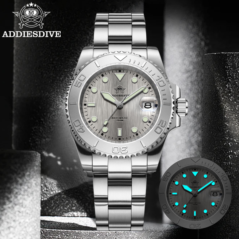Mens Mechanical Watch - Reloj ADDIESDIVE AD2087 para hombre, resistente