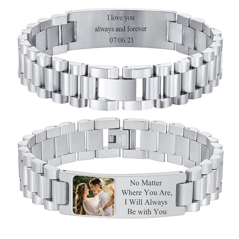 Pulsera con texto de imagen pe - Jewelry Like Watches reseña y precio