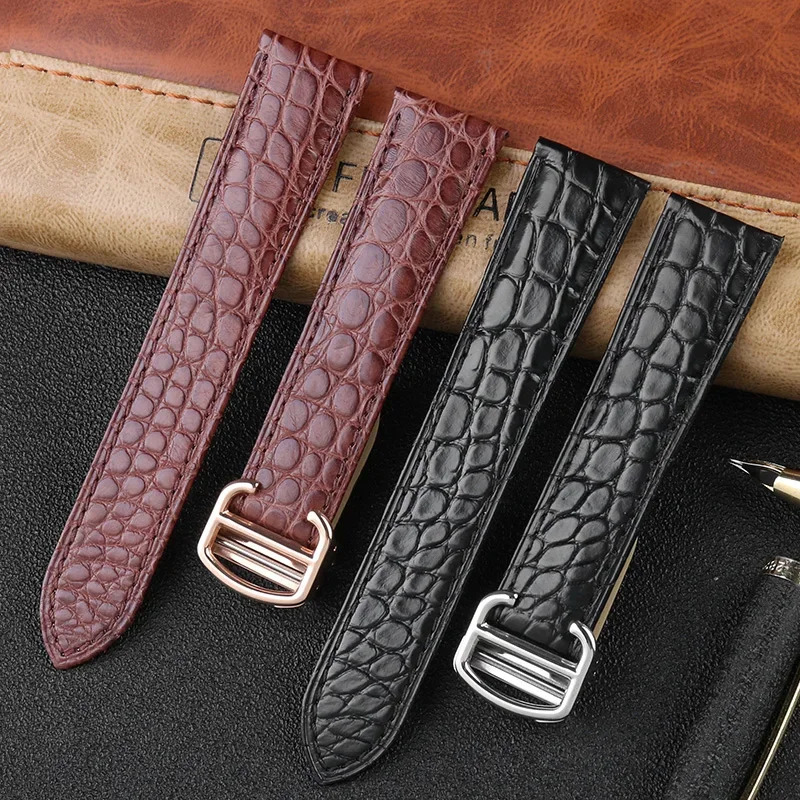 Correa de reloj de cocodrilo 1 - Cartier Watch Tank reseña y precio