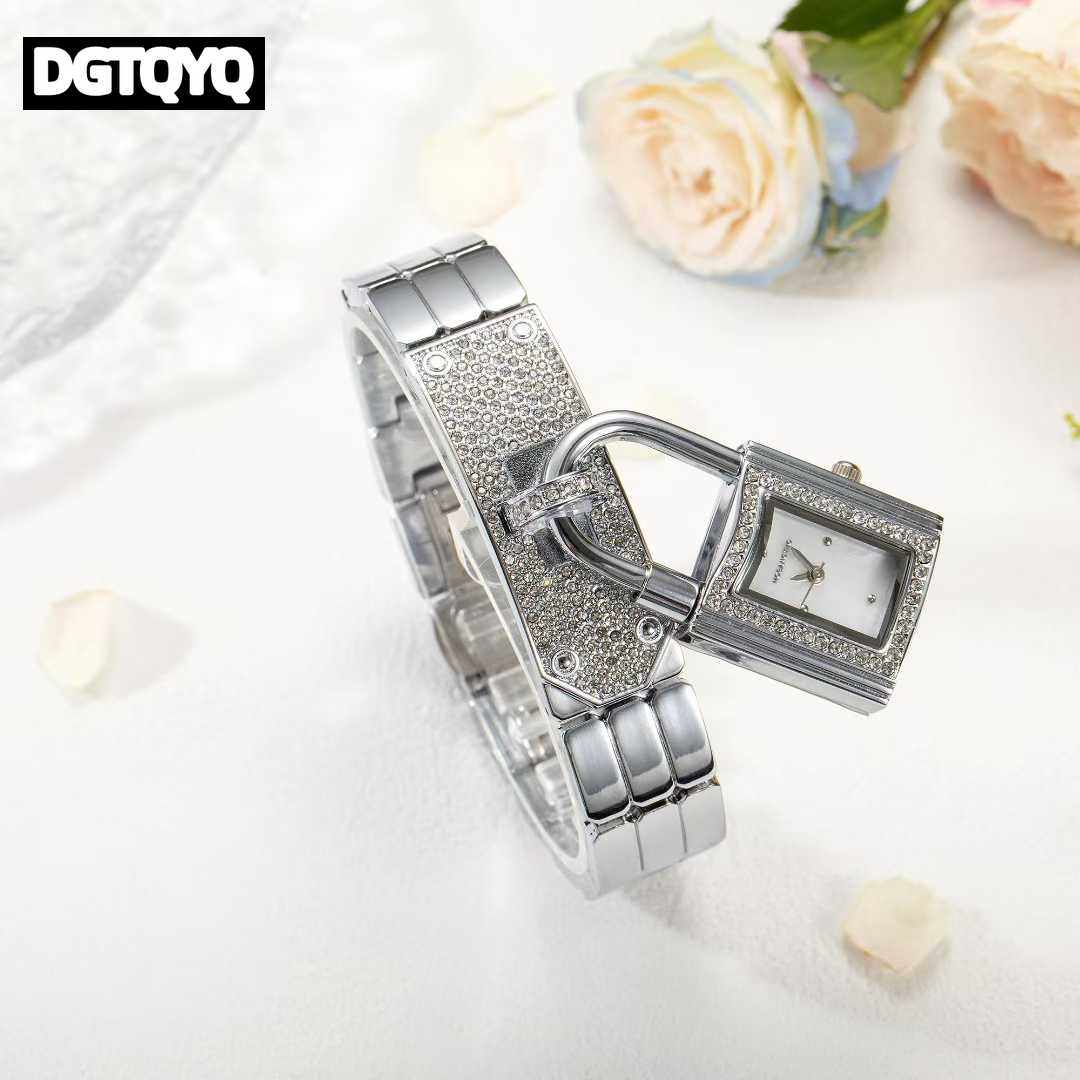 Reloj de pulsera con cerradura - Jewelry Diamond Watches reseña y precio