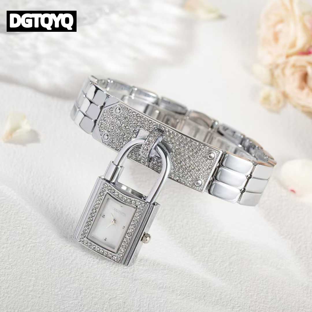 Reloj de pulsera con cerradura - Jewelry Diamond Watches reseña y precio