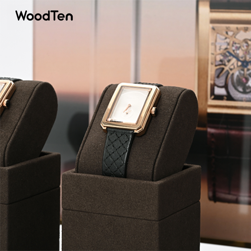 Soporte de microfibra WoodTen  - Watches Jewelry Holder reseña y precio