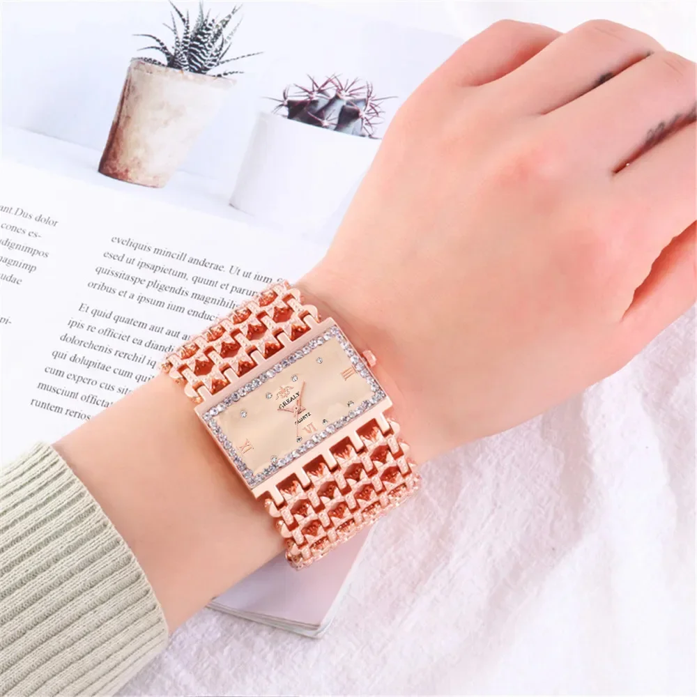 Reloj de Cuarzo Cuadrado de Lu - Jewelry Diamond Watches reseña y precio
