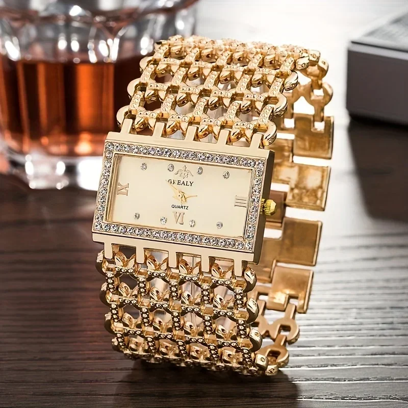 Reloj de Cuarzo Cuadrado de Lu - Jewelry Diamond Watches reseña y precio