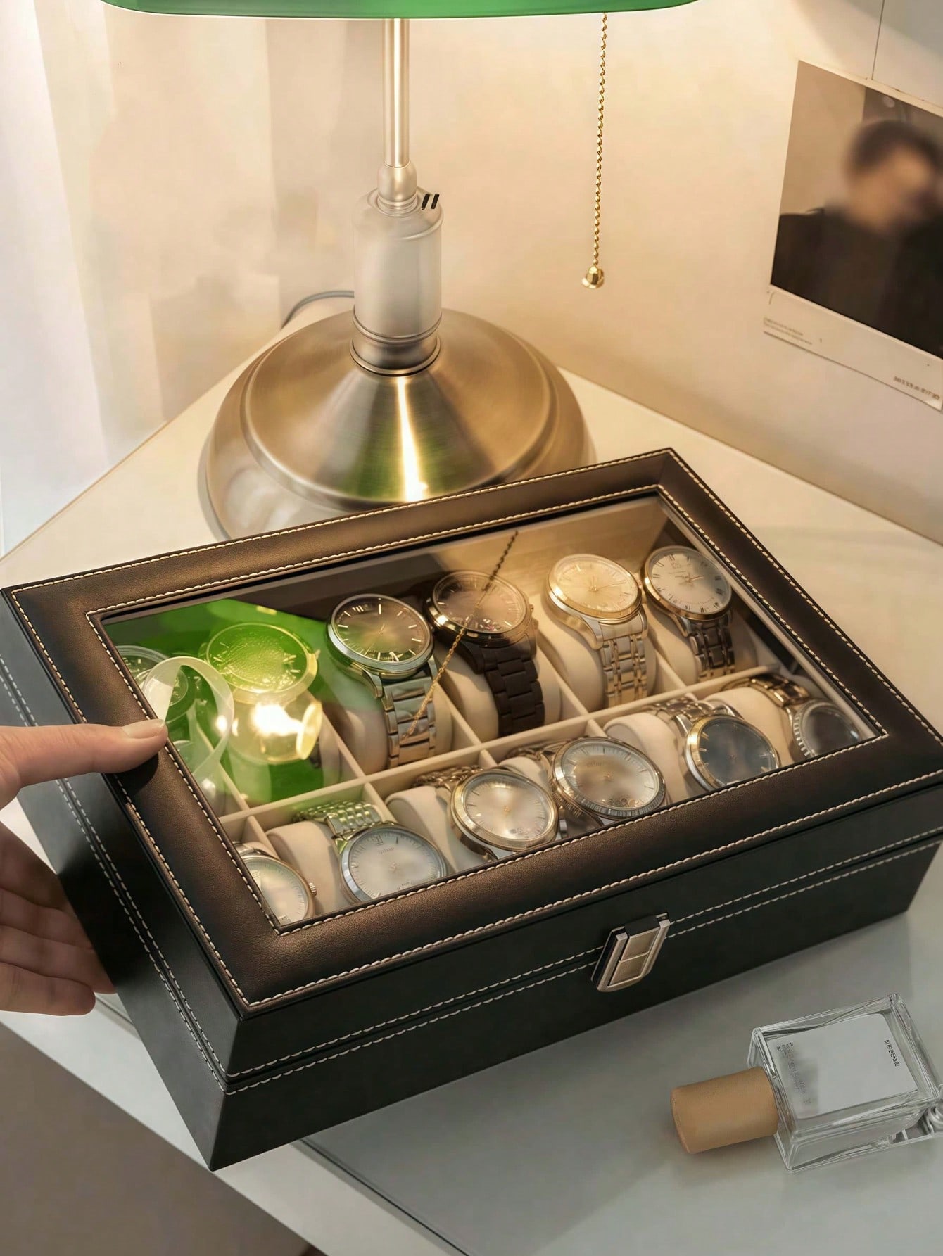 Caja de Relojes de Cuero con C - Jewelry Like Watches reseña y precio