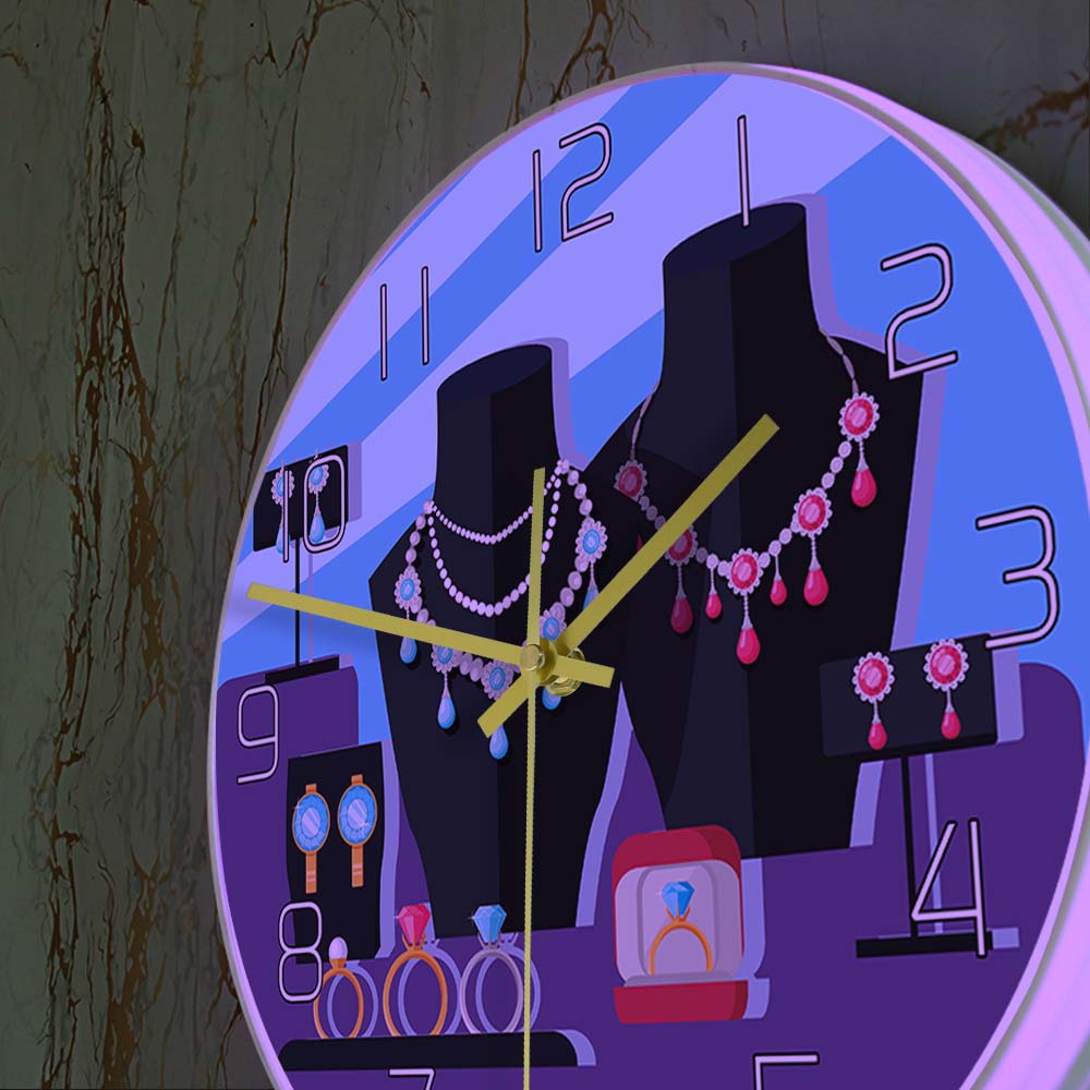 Reloj de pared diseñado con es - Jewelry Stores With Watches reseña y precio
