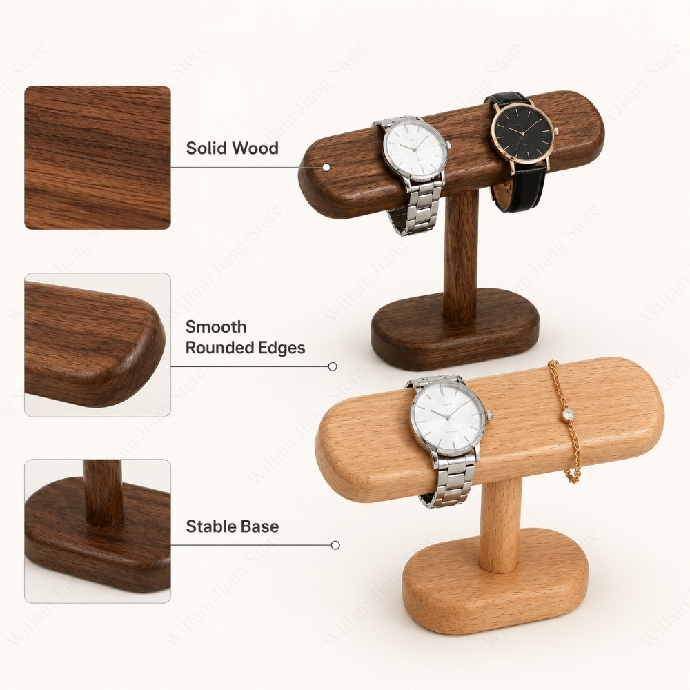 1 Soporte de Madera para Reloj - Watches Jewelry Holder reseña y precio