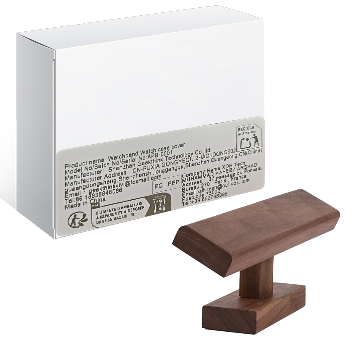 Nueva barra en T de madera, pu - Watches Jewelry Holder reseña y precio