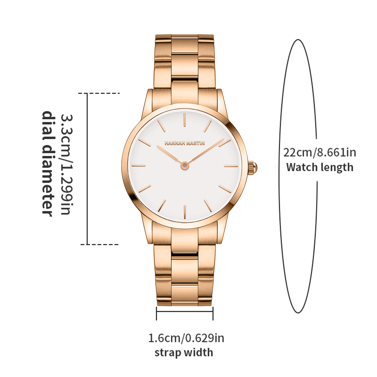Reloj de mujer de oro rosa, ac - Jewelry Clasp Watches reseña y precio
