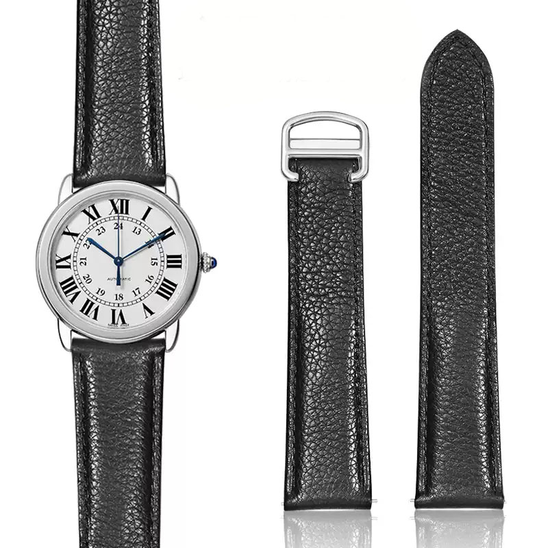 Correa de reloj de cuero genui - Cartier Watch Tank reseña y precio